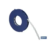 Rollo de Cinta Perforada de Acero Galvanizado | Medidas: 17 mm x 0,8 mm x 10 m