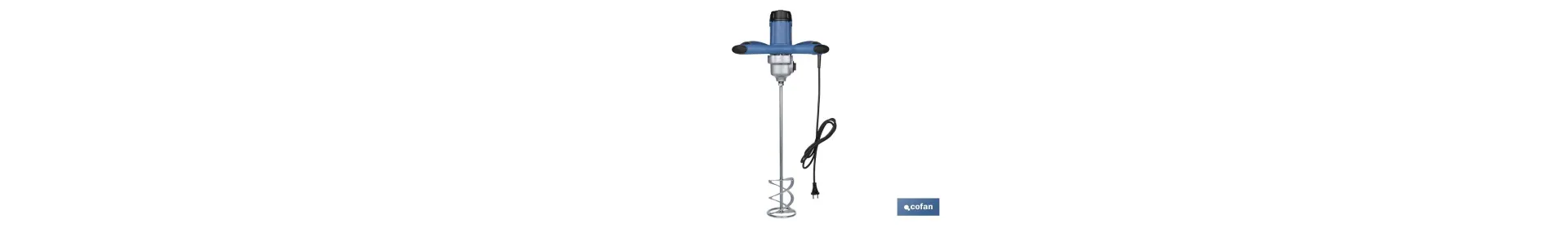 Mezclador eléctrico | Agitador M14 | Varilla mezcladora incluida | 2 velocidades | Potencia: 1800 W