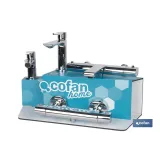 Kit de Grifería con Expositor para Grifos de Baño Modelo Matheson | Ideal para exponer grifos | Capacidad de 5 unidades