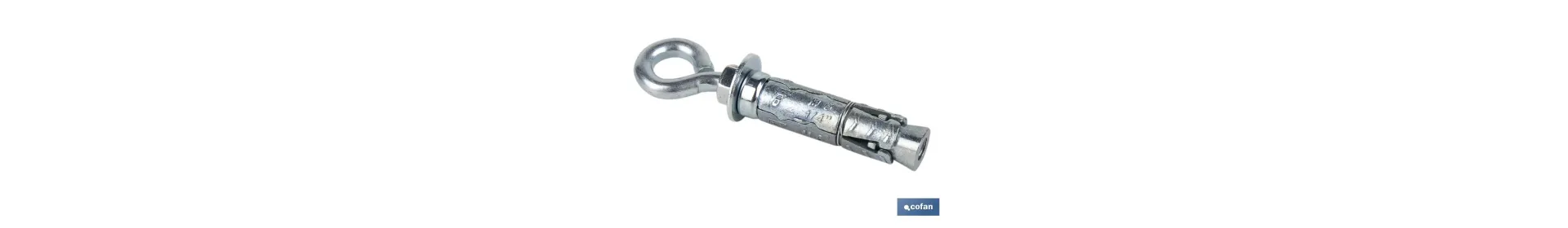 Anclaje de Zamak con argolla | Para cargas medias y altas | Varias medidas