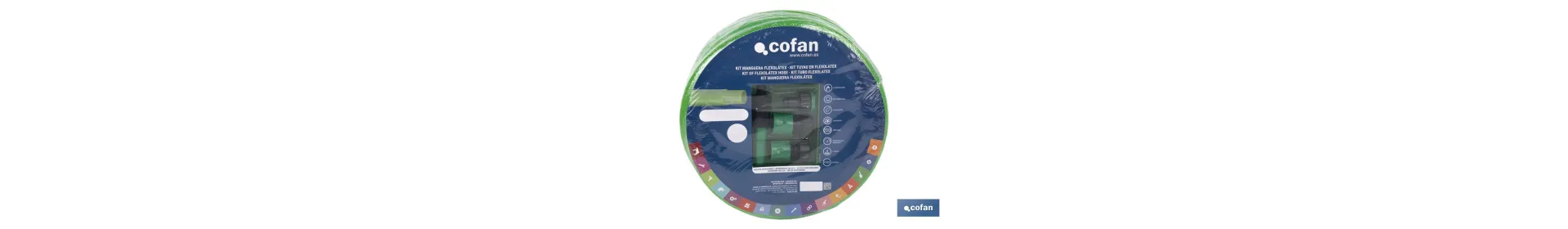 Kit de Manguera Flexolátex Translúcida | Diferentes Medidas y Diámetros | Con Accesorios