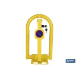 Bloqueo para parking con cerradura integrada | Barrera para plaza de aparcamiento en color amarillo