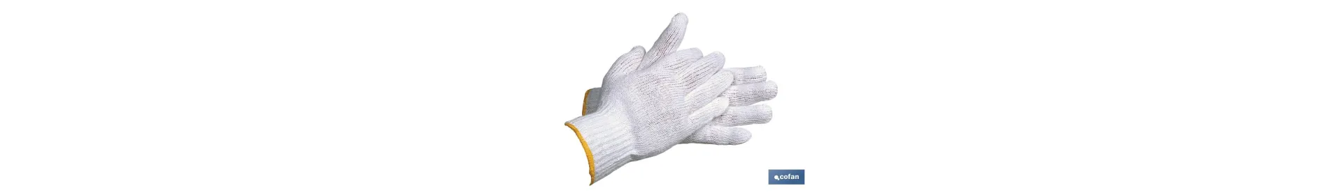 Guantes de punto de algodón con puño elástico | Cómodos y resistentes | Correcta adherencia | Ideales para actividades agrícola