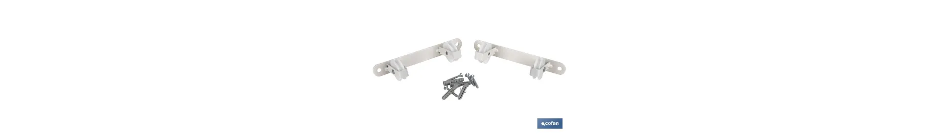 Tendedero Fijo de pared en color blanco | Incluye dos piezas con 2 o 3 poleas cada una | Dos medidas