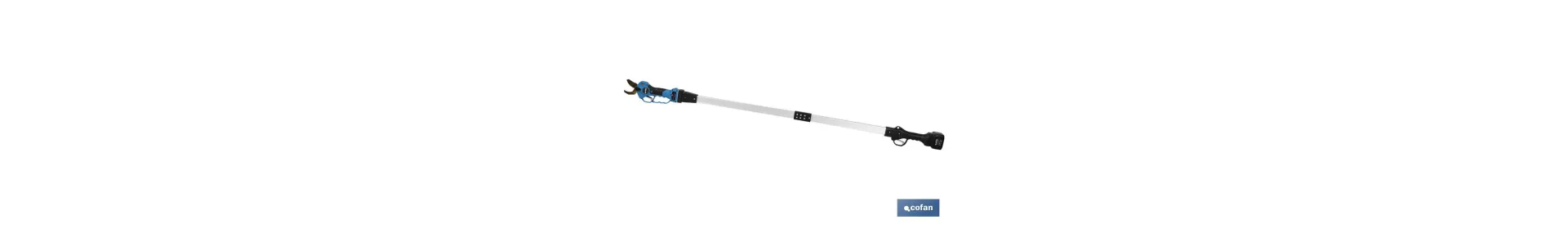 Kit de Tijeras de Poda Eléctricas con Pértiga Extensible | Dos medidas diferentes de pértiga: 130 cm o 190 cm