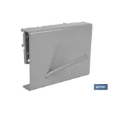 Soporte para taladros | Incluye gancho con ángulo de 45° | Material: acero | Fondo perforado | Medidas: 130 x 95 x 65 mm