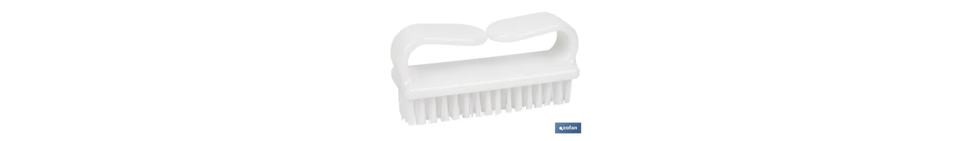 Cepillo de uñas con mango | Cerdas de PVC | Limpieza suave y eficaz | Longitud: 8,2 cm