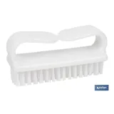 Cepillo de uñas con mango | Cerdas de PVC | Limpieza suave y eficaz | Longitud: 8,2 cm