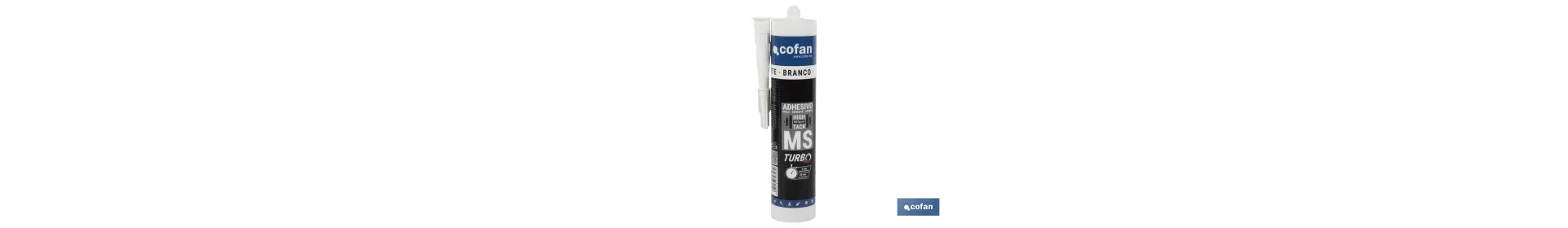 Adhesivo MS turbo extrafuerte en color blanco | Unión resistente y duradera | Envase: 290 ml