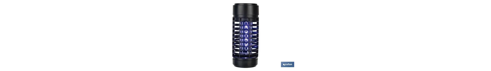 Lámpara LED antiinsectos con enchufe| Potencia: 3 W | Descarga Eléctrica: 1200 V | Área: 50 m² | Protégete contra los insectos