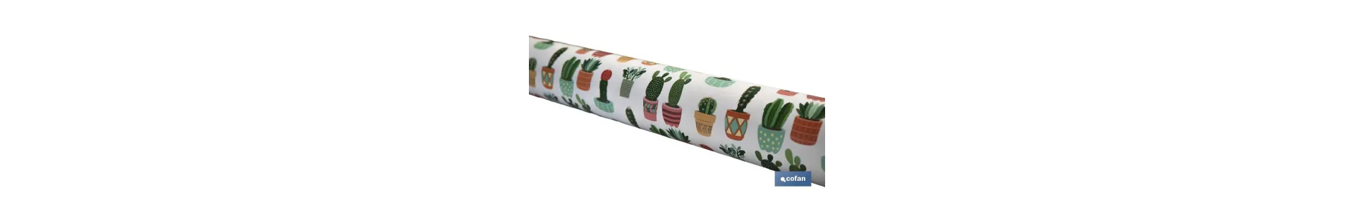 Mantel antimanchas | Estampado de cactus | Materiales: vinilo y poliéster | Impermeable | Fácil de limpiar | Disponible en dife