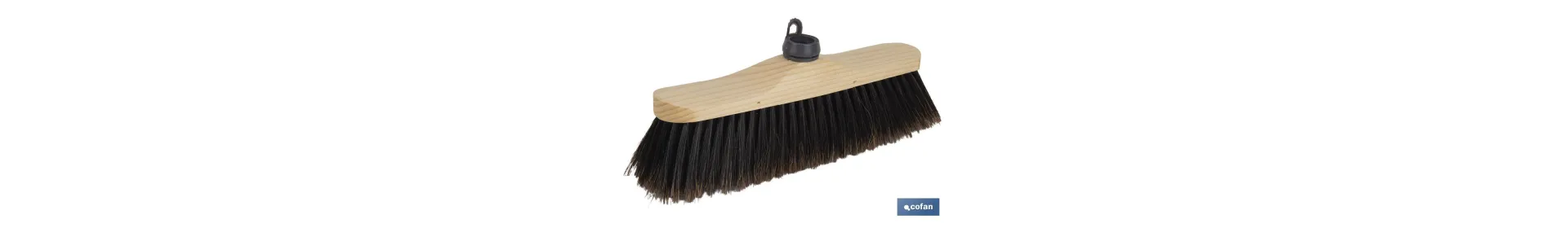 Cepillo de barrer para suelos delicados | Taco de madera de haya | Cerdas de cola de caballo | Medidas: 33 x 8 x 11 cm