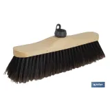 Cepillo de barrer para suelos delicados | Taco de madera de haya | Cerdas de cola de caballo | Medidas: 33 x 8 x 11 cm
