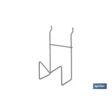 Soporte para amoladoras | Diseño ligero y adaptable | Color: gris claro | Adecuado para expositores Cofan | Medidas: 110 x 80 x