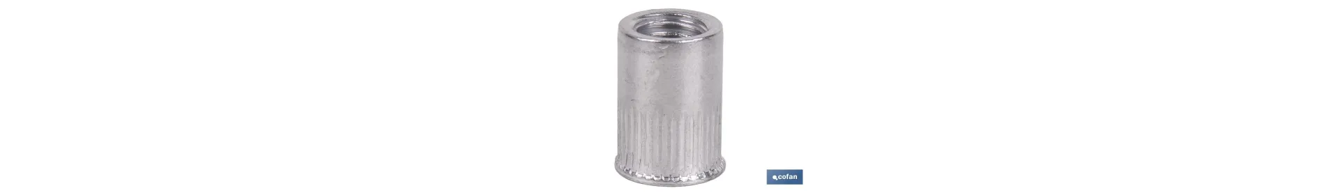 Tuercas Remachables Cilíndricas de Aluminio con Cabeza Reducida | Gran variedad de medidas