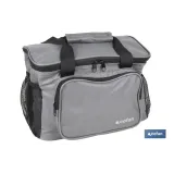 Nevera portátil porta alimentos | Bolsa isotérmica | Correa ajustable | Color: gris oscuro | Medidas: 35 x 23 x 24 cm
