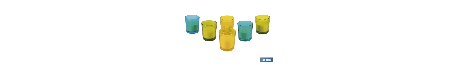 Velas Aromáticas de Citronela en Vasos de Colores | Protección Duradera durante 30 horas
