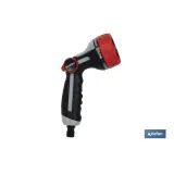 Pistola de riego con 7 modos de flujo y control del caudal con el pulgar