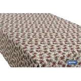 Rollo de mantel antimanchas | Estampado de rosas | Materiales: algodón y poliéster | Fácil de limpiar | Medidas: 1,40 x 25 m