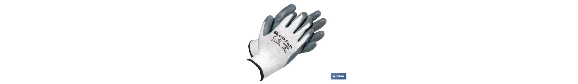 Guantes 100 % de poliéster | Impregnados para mayor seguridad | Flexibles | Protección y confort | Sin costuras