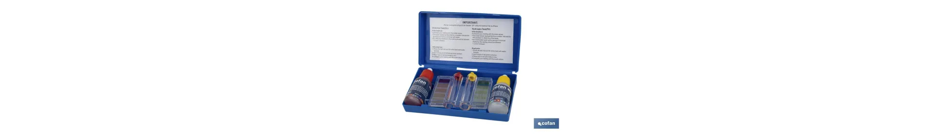 Kit con test de cloro y pH para piscinas | Medidor y analizador de agua