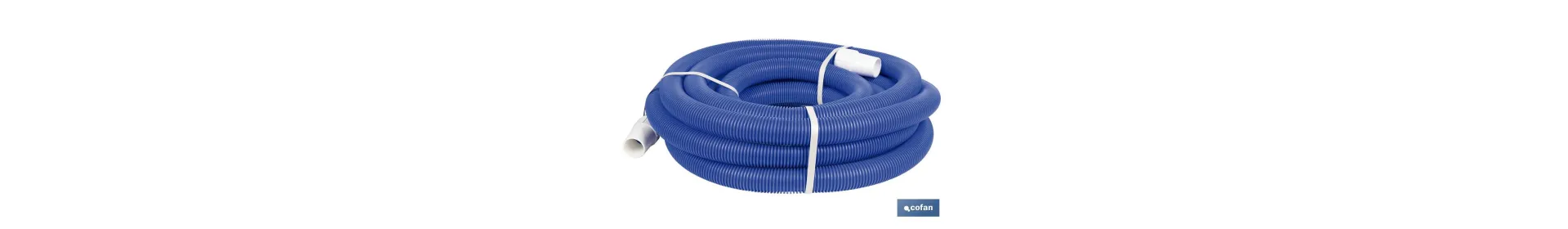 Manguera Autoflotante para Piscina Azul | Con Ø 3,8 cm de diámetro y 12 metros | Con 2 terminales