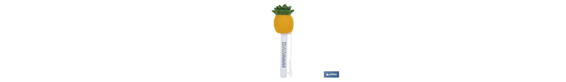 Termómetro Flotante de Piña para Piscinas | Medición Precisa y Diseño Divertido