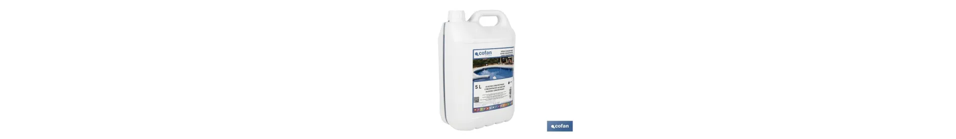 Algicida concentrado de 5 litros para piscinas | Prevención de algas y agua cristalina