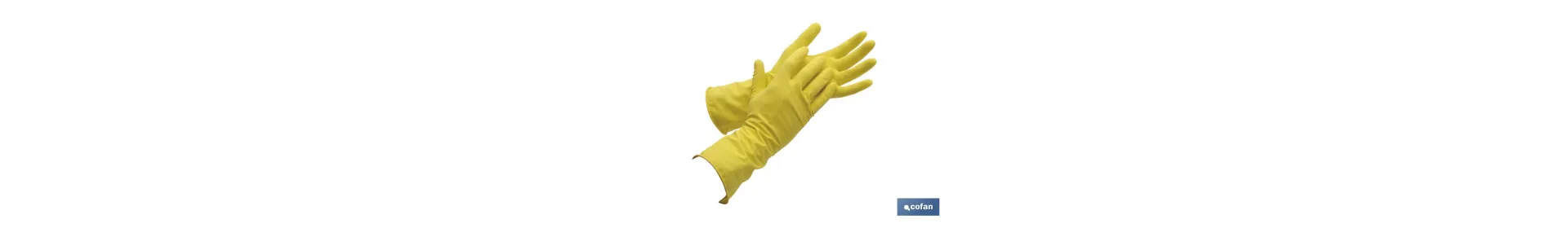 Guantes de látex flocado | Agarre y sujeción óptimos | Protegen y cuidan la piel | Ideales para tareas de limpieza