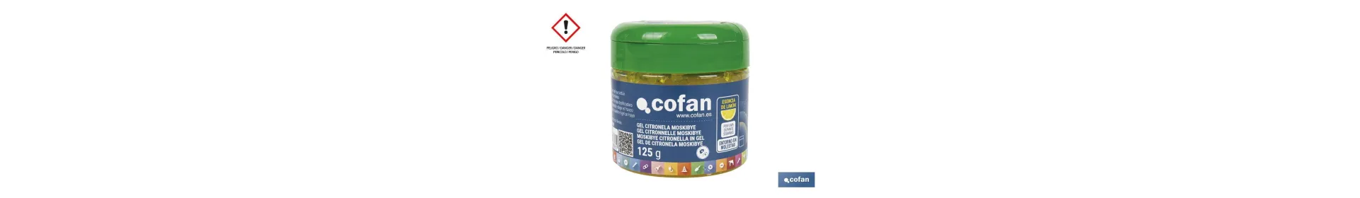 Gel de citronela con esencia de limón | Ahuyentador de insectos natural y duradero | Duración de hasta 4 semanas