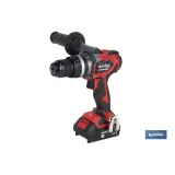 Taladro percutor y atornillador sin escobillas | 2 velocidades | Incluye maletín con batería Li-Ion de 20 voltios y 2.0 Ah + ca