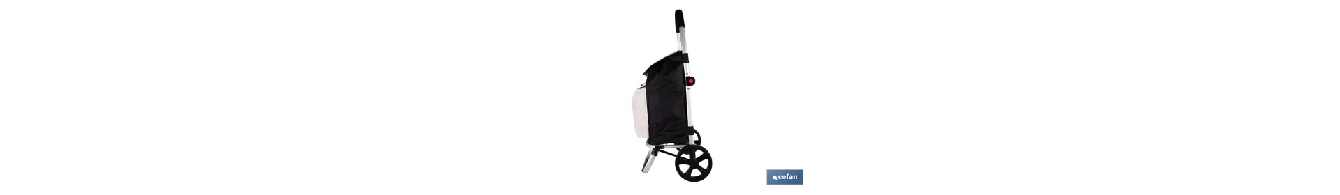 Carro de la compra plegable con 2 ruedas | Chasis de aluminio | Bolsa de 43 litros | Bolsillo para congelados | Disponible en v
