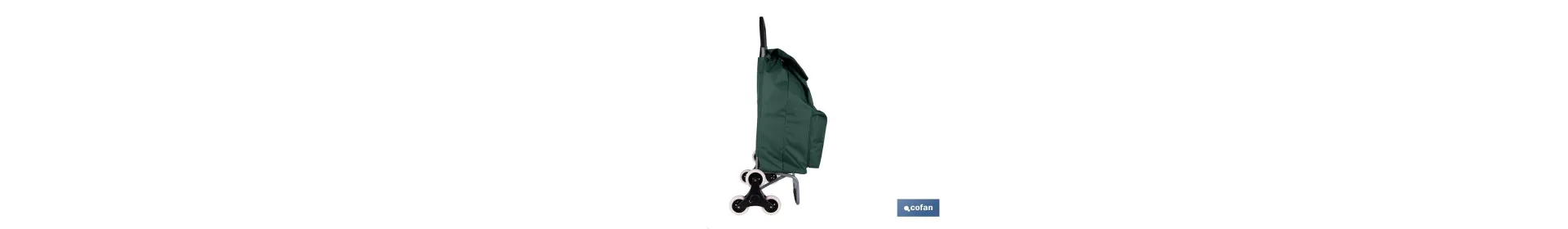 Carro de la compra con 6 ruedas | Diseño plegable | Sube escaleras | Bolsa de 42 litros | Bolsillo para congelados | Disponible