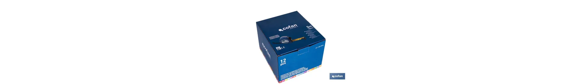 Expositor para flexómetros estándar con botón de bloqueo de Cofan | Incluyen los flexómetros | Varias medidas y capacidades