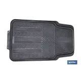 Alfombrillas de PVC universales para coche | Set de 4 alfombras | Antideslizantes y ajustables