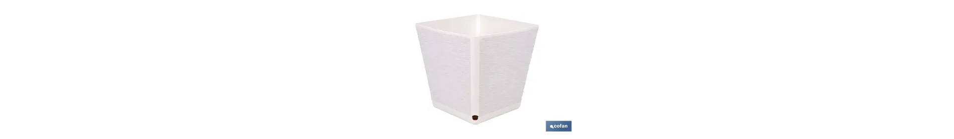 Maceteros decorativos para interior | Macetas cuadradas con plato integrado | Con señalizador de riego | Disponibles en diferen