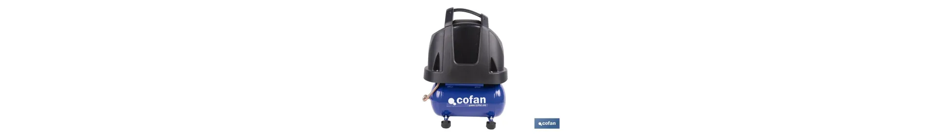 Compresor de pistón coaxial portátil 1,5 HP | Ultraligero y compacto | 6 litros | 2450 rpm | Para uso doméstico y profesional