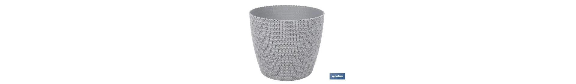 Maceteros decorativos con diseño trenzado | Resistentes a los UV | Material: polipropileno | Disponibles en diferentes medidas 