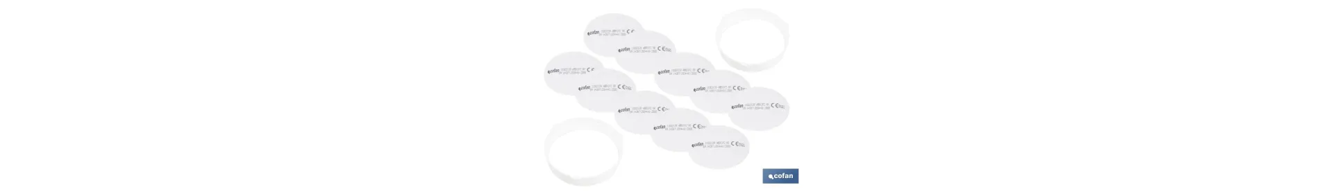 Pack de 10 Prefiltros P2 NR para Filtros A1B1E1K1 + 2 Aros Retenedores