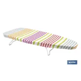 Tabla de planchar de sobremesa | Compacta y ligera | Ideal para viajes y espacios reducidos | Superficie de planchado: 74 x 33 