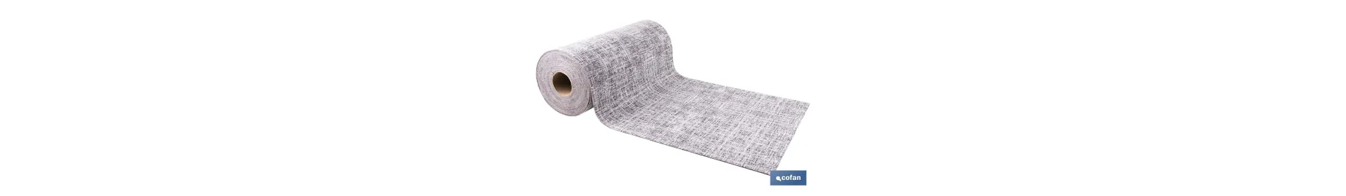 Rollo de alfombra vinílica para interior | Diseño Jaspeado en color gris marengo | Impermeable y de fácil limpieza