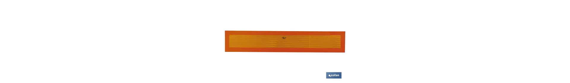 Placa V6 para vehículos largos | Material: aluminio | Recubrimiento con vinilo réflex N2 | Señalización homologada | Fácil de i