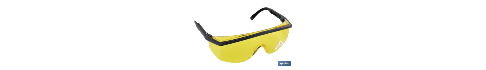 Gafas de Seguridad | Lente Color Amarillo | Protección UV | EN 166:2001