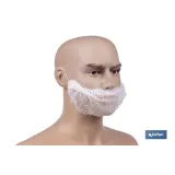 Cubrebarbas desechables | Material: polipropileno | Color: blanco | Talla única | Disponibles en packs de 100 unidades