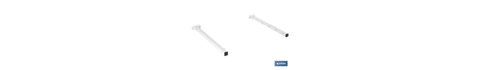 Tendedero de pared abatible | Con 2 soportes metálicos | Ancho de hasta 150 cm | Longitud: 50,5 cm | Incluye tornillos y tacos