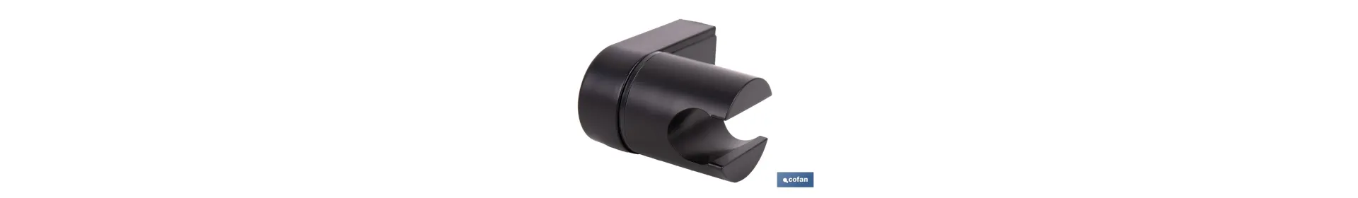 Soporte de ducha para pared | Material: ABS resistente | Soporte ajustable | Medidas: 4 x 6 x 6,5 cm | Disponible en acabado ne
