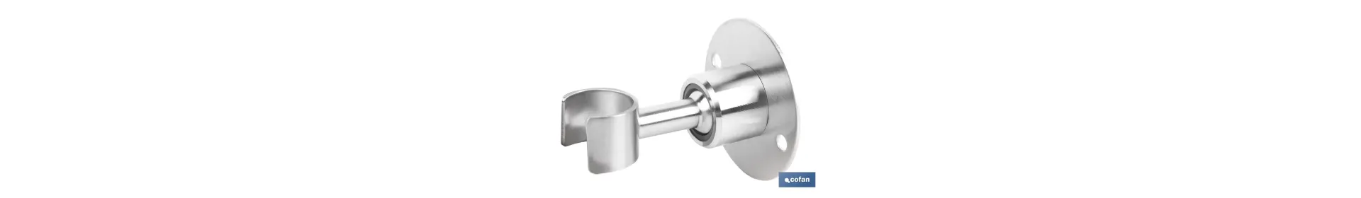 Soporte de ducha para pared | Material: acero inoxidable | Diámetro: 5,5 cm | Fácil instalación | Disponible en dos acabados di