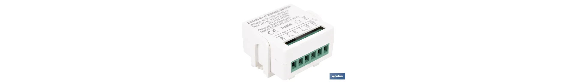 Relé regulador de intensidad individual inteligente | Control de intensidad desde la app | Conectividad WiFi 2.4 GHz | Aplicaci