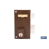Cerradura de sobreponer de derecha | Adaptable al modelo 56A | Cilindro de Ø25 mm | Incluye 3 llaves | Disponible en dos medida