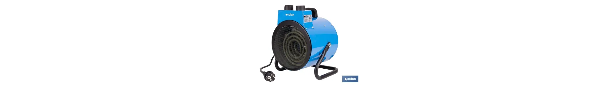 Calefactor industrial | Potencia: 3000 W | Función ventilador | Termostato ajustable | Protección IP24